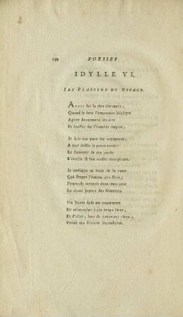 Idylle VI. Les plaisirs du rivage