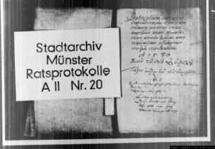 Ratsprotokolle der Jahre 1580-1584