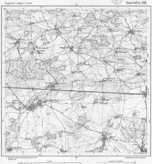 665 Nannhofen Topographische Karte von Bayern 1:25.000 [Positionsblätter]