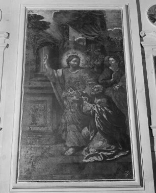 Hochaltar (Madonna delle Lacrime) — Schlüsselübergabe an den heiligen Petrus