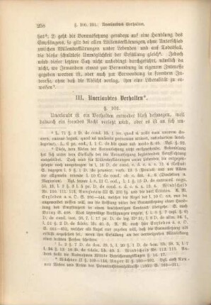 III. Unerlaubtes Verhalten.