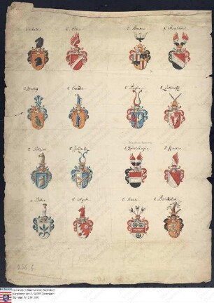 Wappen aus der Sammlung Bodmann Habel
