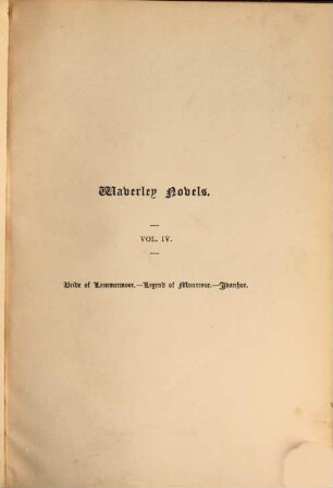 The Waverley novels, 4