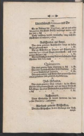 15. Unterthänigste Relationes und Bericht