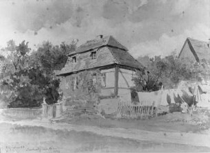 Loschwitz an der Fähre : Loschwitz an der Fähre. Aquarell (1892; A. Reinhardt)