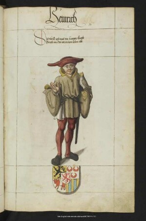 Bl. 56r: Heinrich : Heinrich III. + 1217 (S.d. Heinrich v. Wettin, +1181)