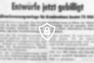 Entwürfe jetzt gebilligt
