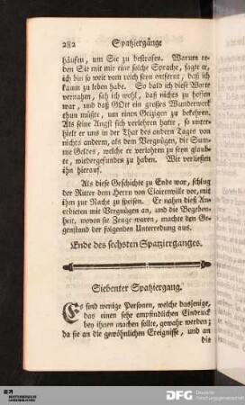 Siebenter Spatziergang.