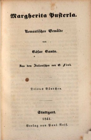 Margherita Pusterla : romantisches Gemälde, 3