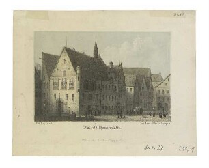 Marktplatz (Nordseite) um 1860