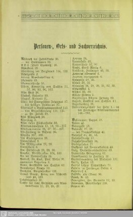 Personen-, Orts- und Sachverzeichnis