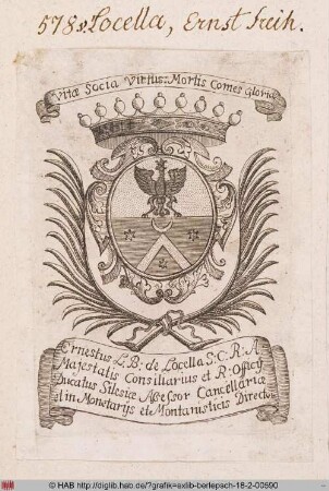 Wappen des Freiherrn Ernst von Locella