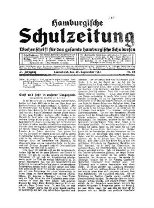 Einst und jetzt in unserer Umgegend : naturgeschichtliche Plauderei