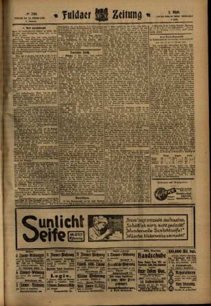 Zweite Ausgabe vom Mittwoch, den 19. Oktober 1910.