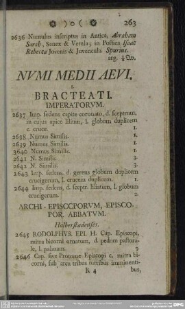Numi Medii Aevi