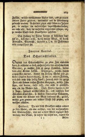 Zweytes Kapitel. Das Scharlachfieber.