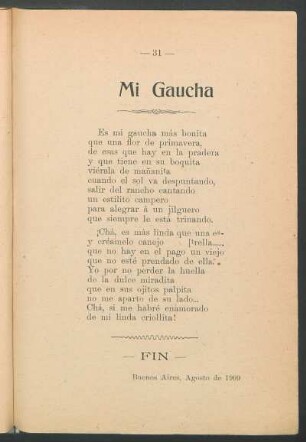Mi gaucha