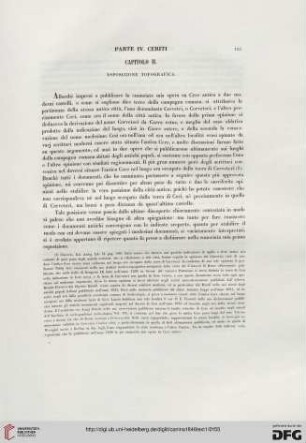 Capitolo II. Esposizione topografica