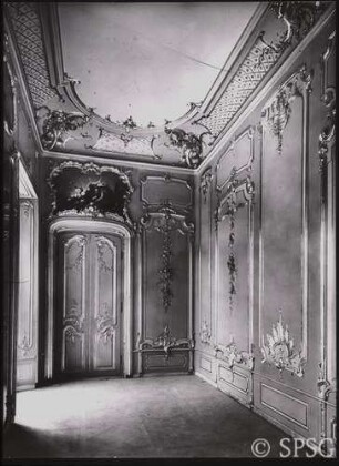 Berlin, Schloss Charlottenburg, Neuer Flügel, Versilberte Kammer, R. 353, Blick in den Raum.