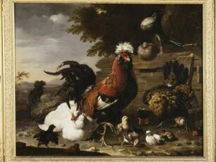 Tierszenen — Der Friede im Hühnerhof