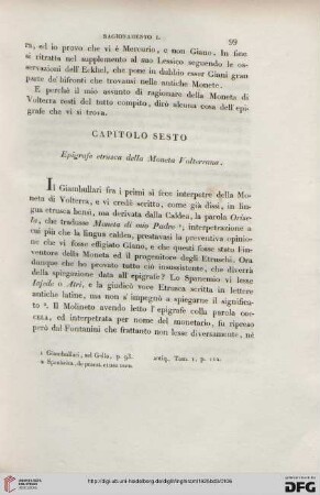 Capitolo sesto
