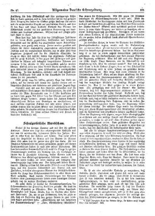 Schulpolitische Rundschau