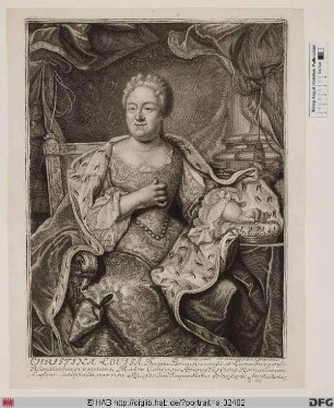 Bildnis Christine Luise, Herzogin zu Braunschweig-Lüneburg-Wolfenbüttel, geb. Prinzessin zu Oettingen