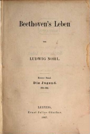 Beethoven's Leben, 1