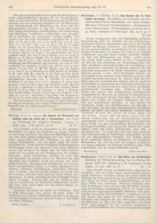 464-467 [Rezension] Wobbermin, G., Das Wesen des Christentums