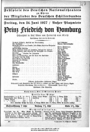Prinz Friedrich von Homburg
