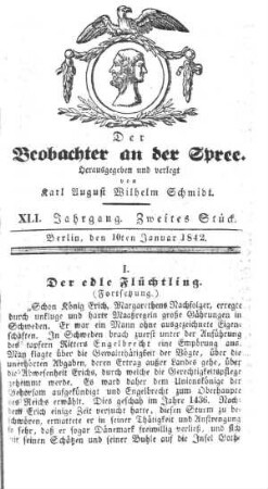 2. Stueck, 10. Januar 1842