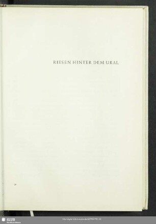 Riesen Hinter Dem Ural