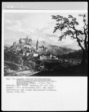 Ansicht der Stadt Marburg