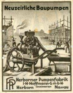 Neuzeitliche Baupumpen