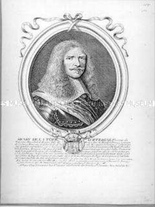 Porträt des Henry de la Tour d'Auvergne Vicomte de Turenne, (General)feldmarschall von Frankreich (Porträt Turenne)
