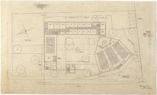 Gsaenger, Gustav; München - Bogenhausen; Ev. Kirche, Parkstadt III. - Grundriss EG