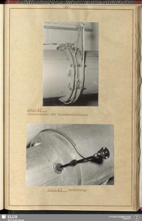 Abb. 62 Einbaublende mit Wirkdruckentnahme - Abb. 63 Meßöffnung