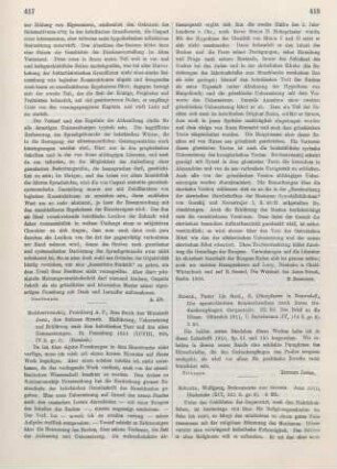 418-420 [Rezension] Schultz, Wolfgang, Dokumente der Gnosis