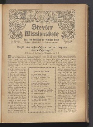 Neuntes Heft Juni 1917