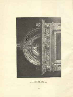 Neues Stadthaus. Saal im III. Obergeschoss. Tür, Detail
