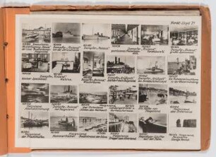 Albumblatt 31 mit Angebotsserie "Reisen des Norddeutschen Lloyd-Bremen. Über Bremen nach den Nordseeinseln"