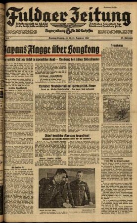 Ausgabe vom Samstag, den 20. Dezember 1941.