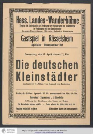 Hess. Landes-Wanderbühne