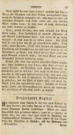Dreyzehntes Kapitel.