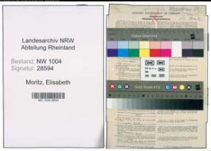 Entnazifizierung Elisabeth Moritz , geb. 08.03.1917 (Beamtin)