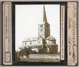 Schwarzrheindorf: Kirche, Südseite (Stoedtner-Nr. 34136, Originalaufnahme 1908)