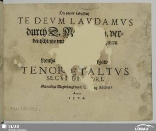 Tenor et Altus secundi chori