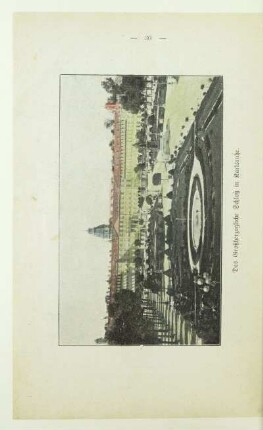 Das Großherzogliche Schloß in Karlsruhe