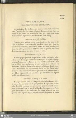 Troisième Partie. Tissus Mélangés Pour Ameublement