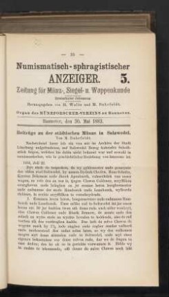 5. 30. Mai 1882